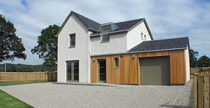 New build properties in the North of Scotland