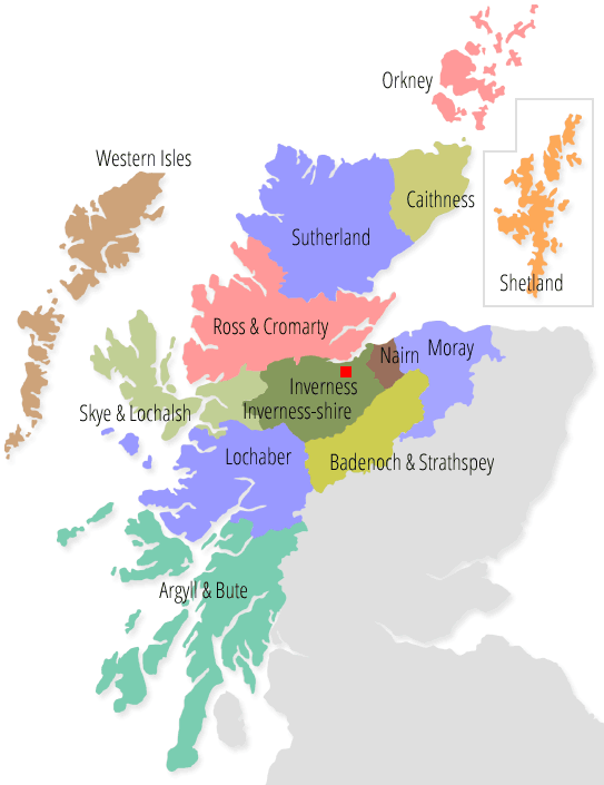 Areas of Scotland