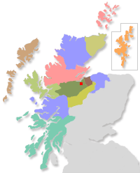 Clickable map of the Highlands