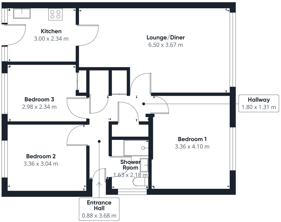 Floor plan of property